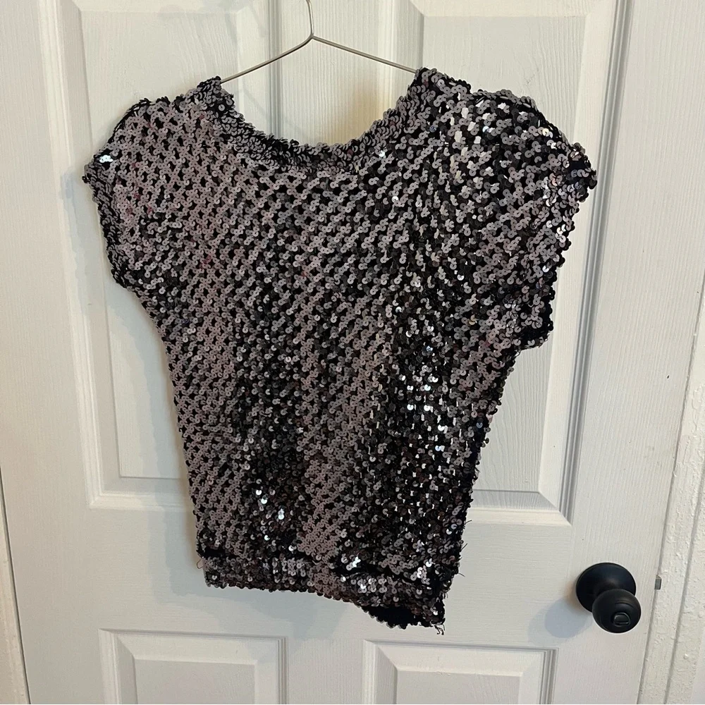 Vintage Toppettes Sequin Blouse - Picture 2 of 5